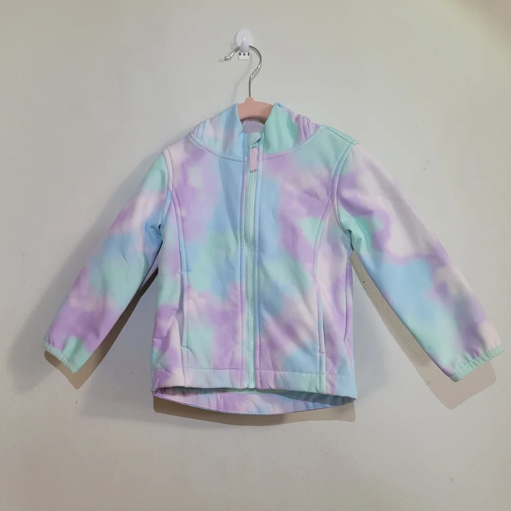Cat & Jack Girls Size 2T Pastel Unicorn Hooded Jacket - Picture 2 of 8